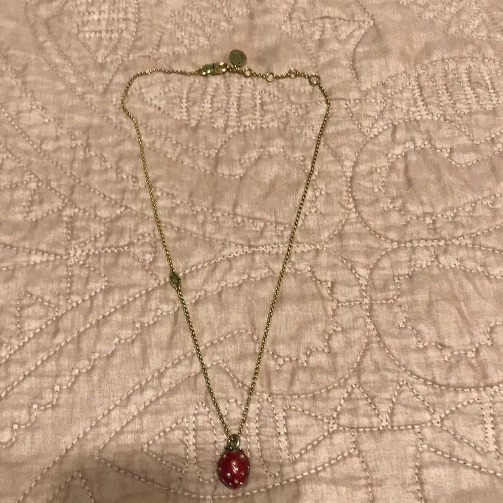 Juicy Couture strawberry pendent necklace